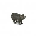 Palacedesigns 5 in. Cast Iron Pig Hand Painted Sculpture, Black PA3110701